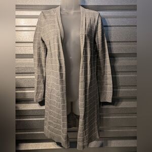 Talbots Gray Striped Women's Cardigan